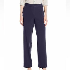 Sag Harbor Stretch Women’s Pants Size 16W Navy Slimming Solution Tummy Conrtol